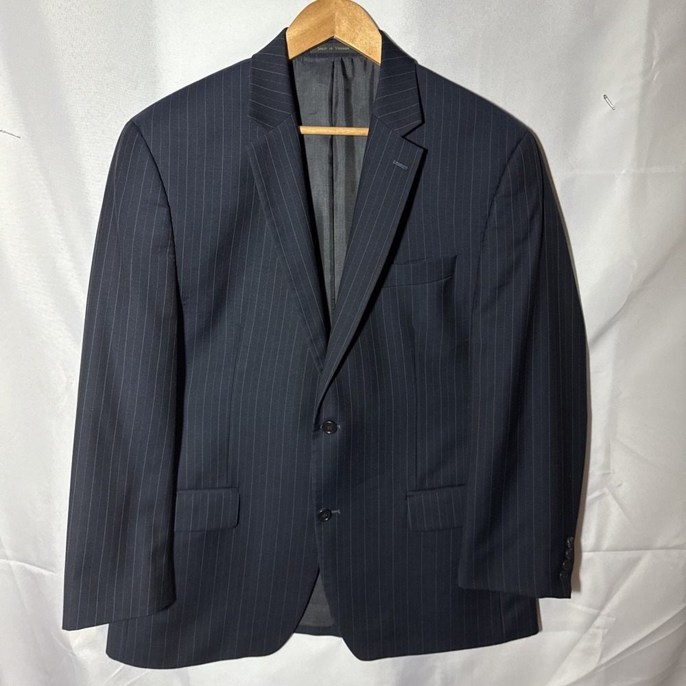 Michael Kors 42 Blue wool Soft Shoulder Mens Blazer Suit Jacket Sport Coat